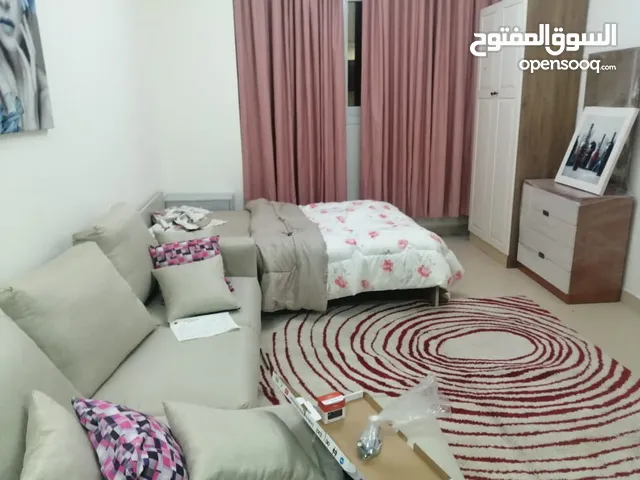 للايجار الشهري شقة استديو مفروشة بالكامل في عجمان منطقة الجرف أبراج الياسمين