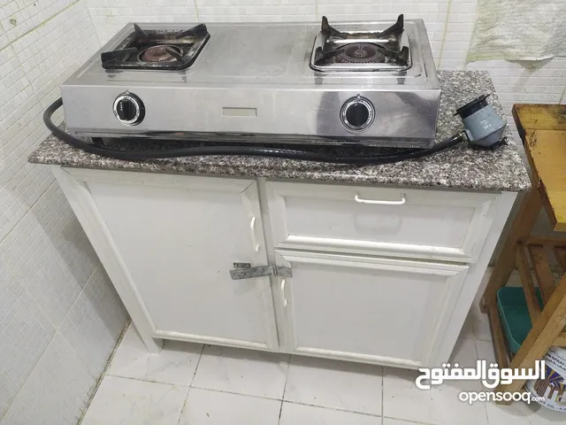 Kitchen steel table with gas stove for sale