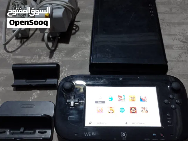 جهاز نينتندو wii u معدل للبيع محمل عليه العاب مع ملحقات