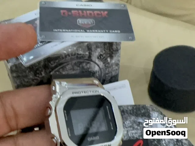ساعة جي شوك جديده هيكل معدني