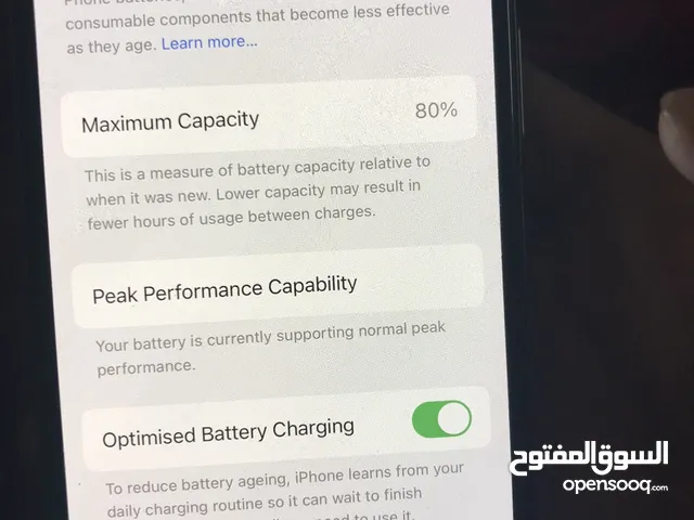 IPhone X battery health 80 very good condition