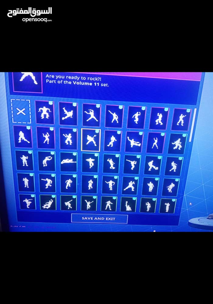 fortnite 40 skin marshmello pack many emotes pc ps4 or xbox 102117296 opensooq - fortnite blue emotes