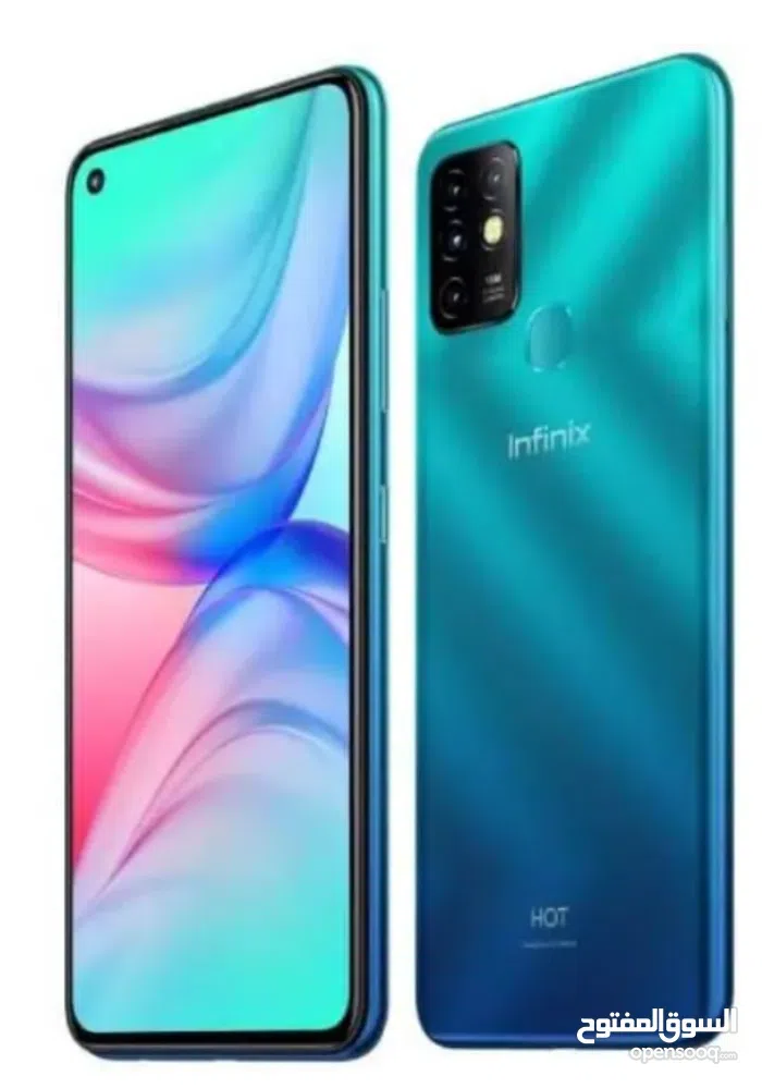 إنفينيكس ‏هوت 10 ‏64 جيجابايت ‏تركواز